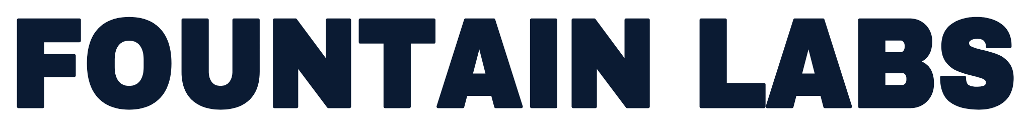 Fountain Labs wordmark, navy